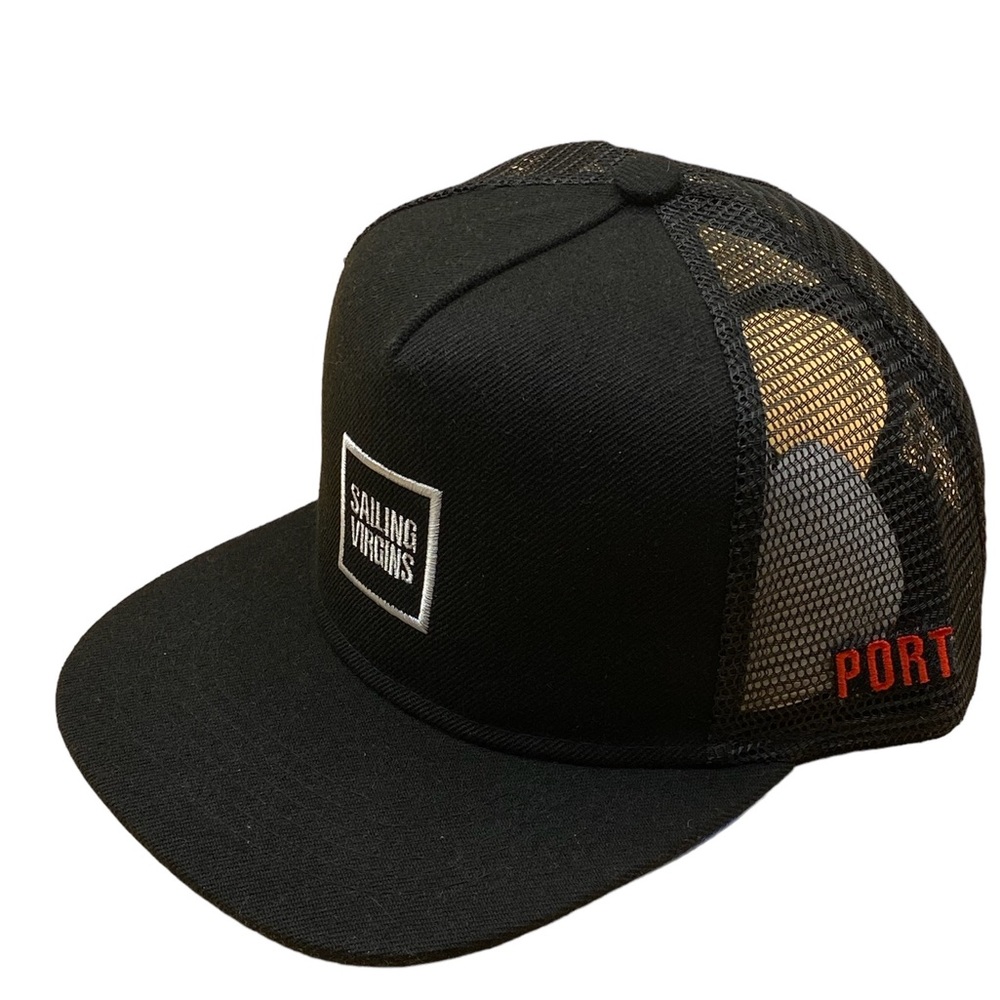 SAILING VIRGINS SNAPBACK FLAT BRIM MESH STREETWEAR HAT - Picture 3 of 4